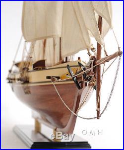 Harvey Baltimore Clipper Tall Ship 35 Built Wooden Model Boat Varnish Assembled