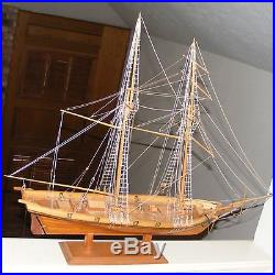 Harvey Clipper Ship Hand Crafted Wooden Model Ship