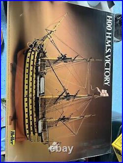 Heller 1100 H. M. S. Victory Model Ship Kit Made In France New Sealed Vintage HTF