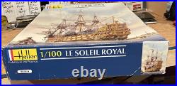 Heller Le Soleil Royal Plastic Ship Model Kit 80899 1/100 Opened Complete Kit Heller Le Soleil Royal Plastic Ship Model Kit 80899 1/100 Opened Complete Kit
