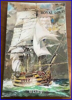 Heller Royal Louis Sailing Ship 1200 Scale Model Kit Complete New