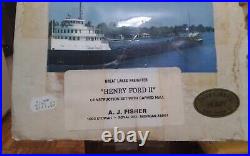 Henry Ford II-Wooden Model Ship Kit. Great Lakes Boat Freighter. Nautical