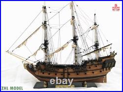 In Stock New ZHL The black Pearl Golden version 2023 wood model ship kit 31 inch