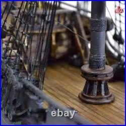 In Stock New ZHL The black Pearl Golden version 2023 wood model ship kit 31 inch