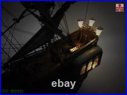 In Stock New ZHL The black Pearl Golden version 2023 wood model ship kit 31 inch