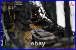 In Stock New ZHL The black Pearl Golden version 2023 wood model ship kit 31 inch