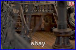 In Stock New ZHL The black Pearl Golden version 2023 wood model ship kit 31 inch
