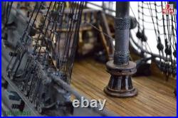 In Stock New ZHL The black Pearl Golden version 2023 wood model ship kit 31 inch