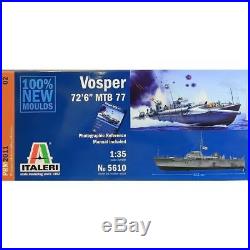 Italeri 135 5610 British MTB Vosper Motor Torpedo Boat Plastic Model Ship Kit