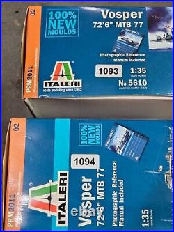 Italeri 135 Vosper 72'6'' MTB 77 Plastic Model Kit 5610 SEALED