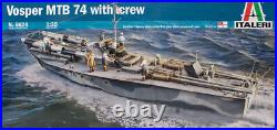 Italeri 5624 135 Vosper MTB 74 Torpedo Boat with Crew Plastic Model Kit