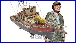 JAWS ORCA Boat Model With QUINT Statue 3 FOOT Wood Replica Ship Museum Qlty