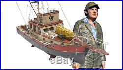 JAWS ORCA Boat Model With QUINT Statue 3 FOOT Wood Replica Ship Museum 