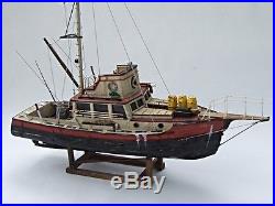 Jaws Orca Wooden Model Boat Wood Lobster Fishing Trawler SHIP Bruce 