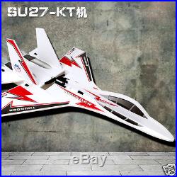 KT SU-27 Airplane/Jet + 6CH RC Fighter Foam Glider Kits With LED FAST SHIPPING