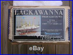 LACKAWANNA Wood Model Kit Steam Costal Tug 17.5 #1002 Blue Jacket Ship Crafters