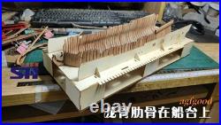 La Salamandre 196 310mm 12 POF Cherry Version Wooden Model Ship Kit Unassemble