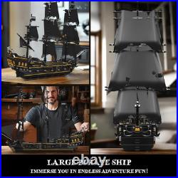 Large Black Pearl Pirate Ship Model Kit 3180+ Pieces for Ages 14+