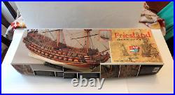Large Mamoli Friesland Dutch 80 Gun Ship 1663 175 Replica Model New Open Box