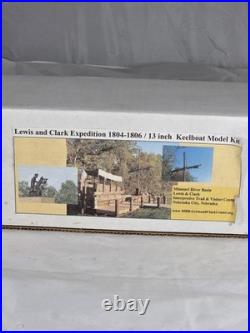 Lewis & Clark Expeditions, 1804-1806 -Keelboat Model Kit -13 Wooden and Cloth