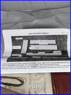 Lewis & Clark Expeditions, 1804-1806 -Keelboat Model Kit -13 Wooden and Cloth