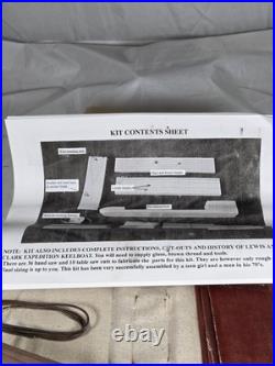 Lewis & Clark Expeditions, 1804-1806 -Keelboat Model Kit -13 Wooden and Cloth