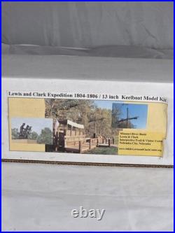 Lewis & Clark Expeditions, 1804-1806 -Keelboat Model Kit -13 Wooden and Cloth