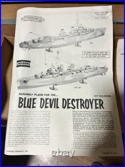 Lindberg Blue Devil Destroyer Motorized Plastic Model Kit RC 1110 3ft 815M