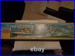 Lindbergh # 815M 1195 Giant 35 Inches Long Blue Devil Destroyer Model Ship