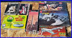 Lot Of 15 Vintage Space Ship Model Kits Star Trek Star Wars Area 51