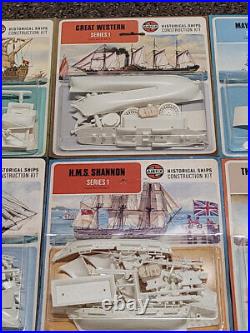 Lotof 6 Airfix Historical Ships Construction Kits Models Series 1 NOS New Sealed