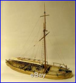 MODEL SHIPWAYS 2263 124 Gunboat Philadelphia 1776 Model Ship Kit FREE SHIP