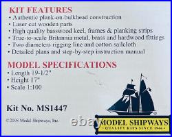 MODEL SHIPWAYS BLUENOSE CANADIAN FISHING SCHOONER WOOD SHIP KIT MS1447 OpenBox