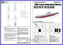 MRY-SFW 172 Model HMS A class Submarine Alliance Full Hull Segmented hull
