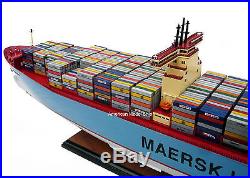 Maersk Line Triple E Container Ship Model 39 Handmade Wooden Cargo Ship Model