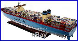 Maersk Line Triple E Container Ship Model 39 Handmade Wooden Cargo Ship Model