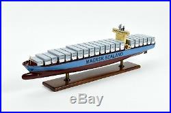 Maersk Sealand Container Handmade Wooden Ship Model 28