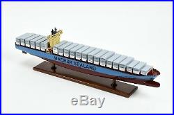 Maersk Sealand Container Handmade Wooden Ship Model 28