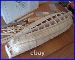 Mamoli MV20 HMS Beagle Wood Plank-On-Bulkhead Ship Model Kit Scale 1/64