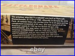 Mamoli MV36 1/64 Scale Rattlesnake American 18th Century Privateer model kit