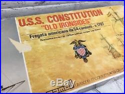 Mamoli USS CONSTITUTION Wood Ship Model Kit 193 Scale MV31 1797 Made In Italy