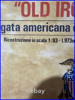 Mamoli U. S. S. CONSTITUTION Old Ironside Ship Model, Sealed Bags, Complete PoF