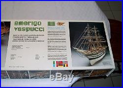 Mantua MA741, Amerigo Vespucci Wood Ship Model Kit, 184 Scale Unbuilt jg sh