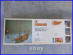 Mantua Model 778 La Couronne 198 Scale (Kit) Modeling Vintage Wood Boat Ship