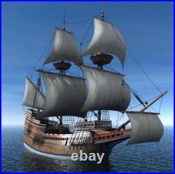 Mayflower 2016 Version Scale 1/48 31 Wood Model Ship Kit Sailboat Shicheng