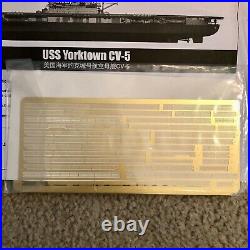 Merit 1350 WWII USS Yorktown CV-5 Aircraft Carrier Ship Model Kit #65301