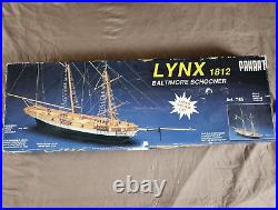 Model Boat Ship Panart Lynx 1812 Baltimore Schooner Laser cut Art. 745