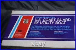 Model Kit Dumas Boats Us Coast Guard 40' Utility Boat Kit 40414 Unbuilt