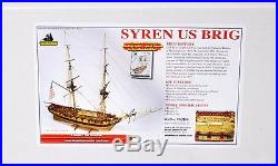 Model Shipways 164 Syren US Brig Wooden Model Ship Kit NEW