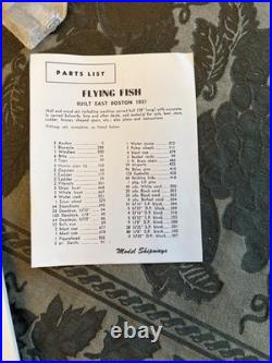 Model Shipways 1851 Flying Fish Clipper Ship 196 Wood Hull Model Kit Boat 1953
